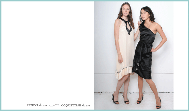 Kate Linstrom ZEPHYR dress and COUQUETTISH dress